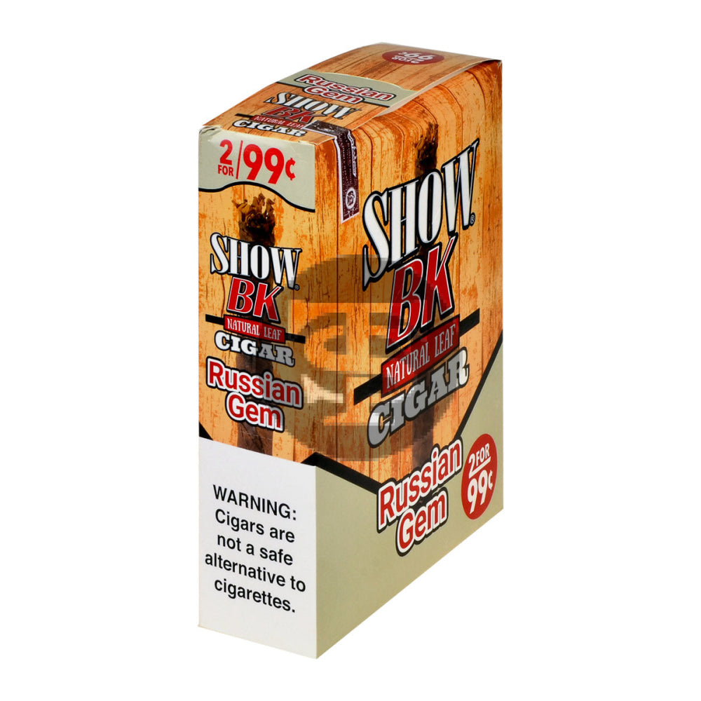 Show BK Cigarillos 2 For 99 Cent Pre Priced 15 Packs of 2 Cigars Natural 1