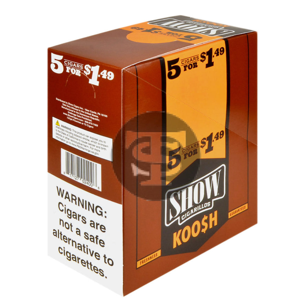 Show Cigarillos Koo$h 15 Pouches of 5 Pre-Priced $1.49