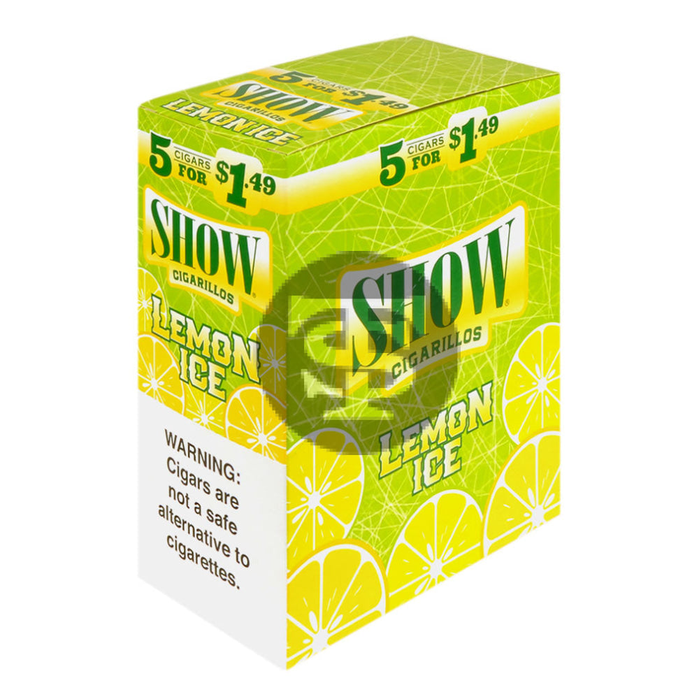 Show Cigarillos Lemon Ice 15 Pouches of 5 Pre-Priced $1.49