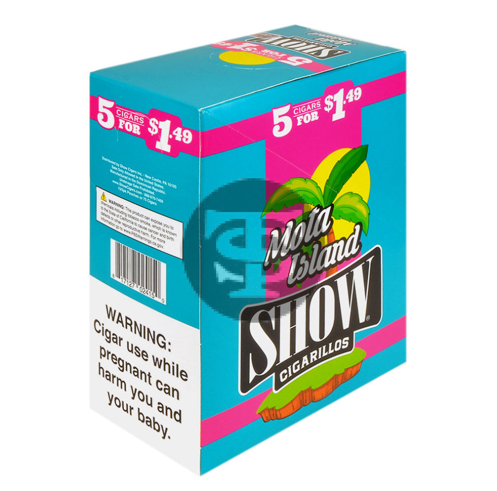 Show Cigarillos Mota Island 15 Pouches of 5 Pre-Priced $1.49