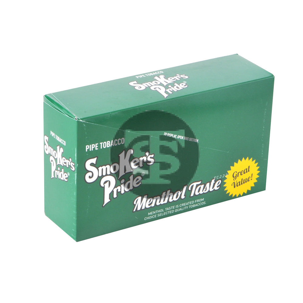 Smoker's Pride Menthol Taste Pipe Tobacco 12 Pouches of .65 oz. 1