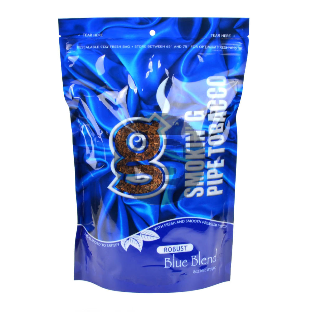 Smokin' G Pipe Tobacco Robust Blue Blend 8 oz. Bag 1