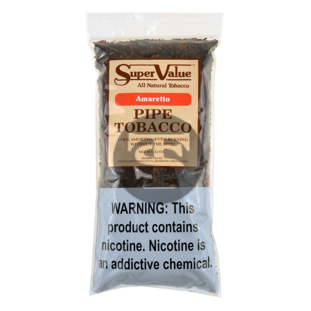 Super Value Pipe Tobacco Amaretto 12 oz. Bag 1