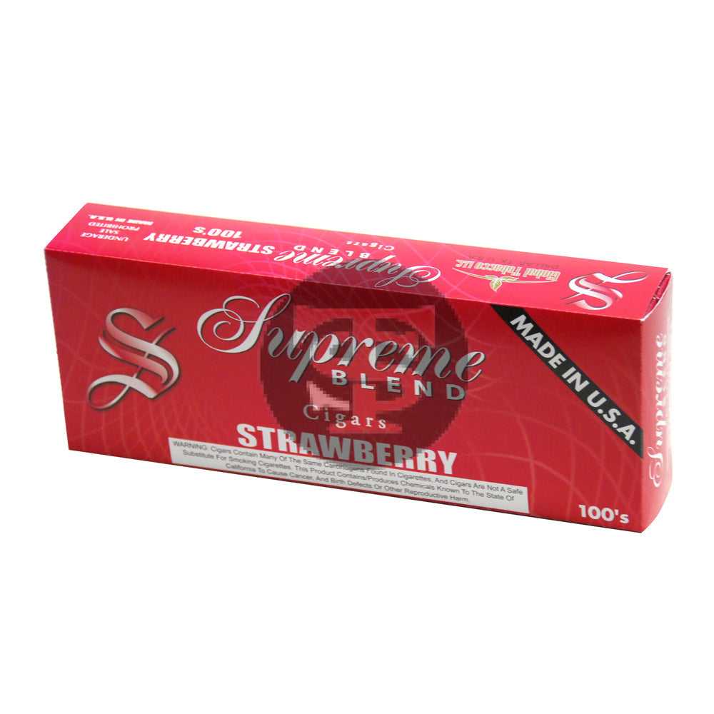 Supreme Blend Strawberry Filtered Cigars 10 Packs of 20 1
