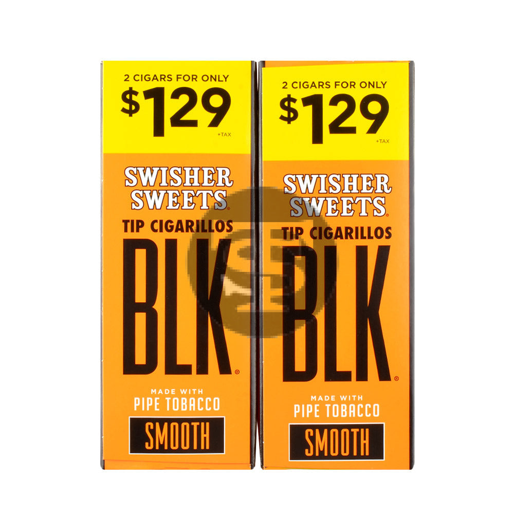 Swisher Sweets BLK Tip Cigarillos $1.29 Smooth 30 pouches of 2