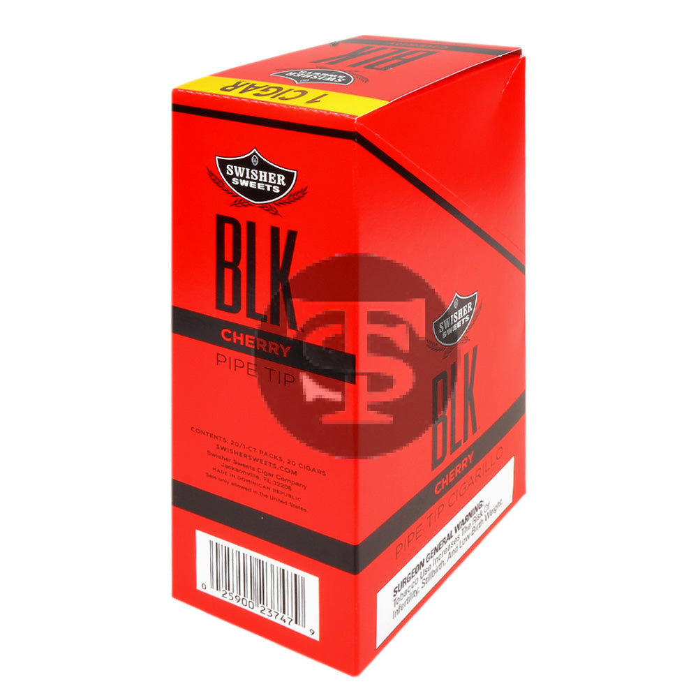 Swisher Sweets BLK Tip Cigarillos 20 packs of 1 Cherry