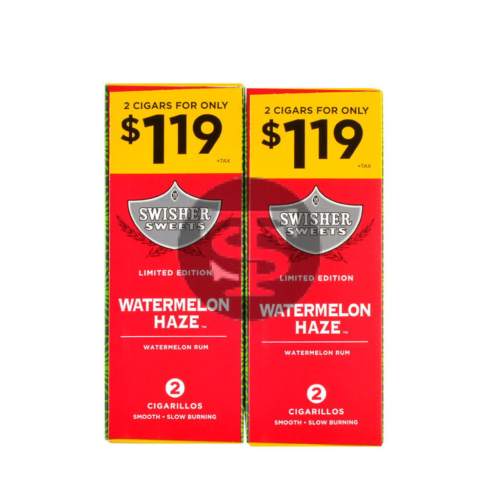 Swisher Sweets Cigarillos $1.19 Pre Priced 30 Packs of 2 Cigars Watermelon Haze
