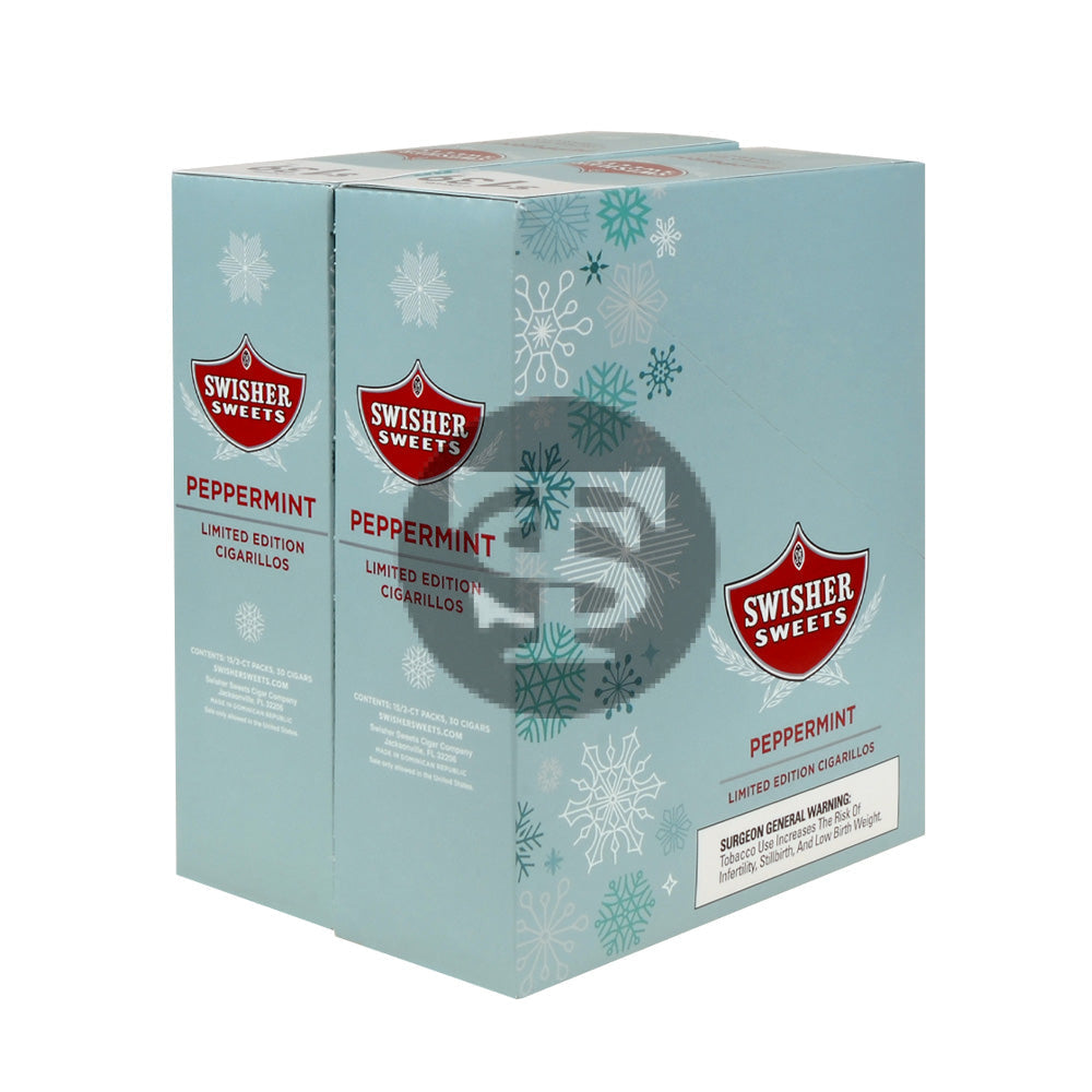 Swisher Sweets Cigarillos $1.39 Pre Priced 30 Packs of 2 Cigars Peppermint