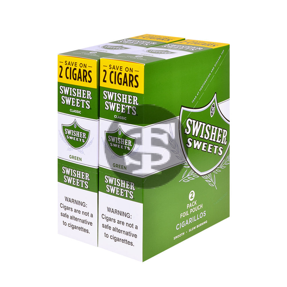 Swisher Sweets Cigarillos 30 Packs of 2 Cigars Green Sweet 1