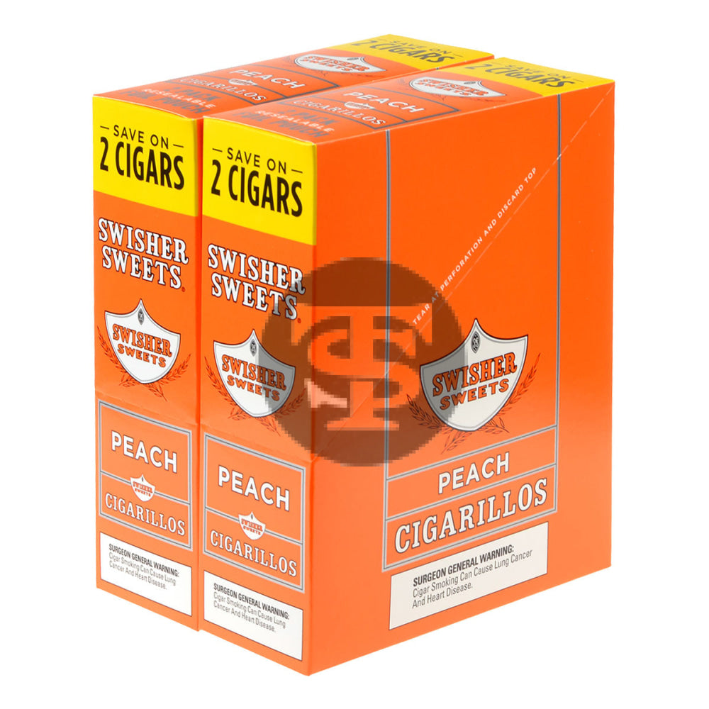 Swisher Sweets Cigarillos 30 Packs of 2 Cigars Peach 1