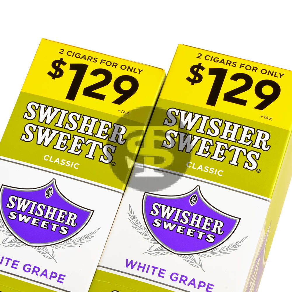 Swisher Sweets Cigarillos 30 Packs of 2 Cigars White Grape $1.29