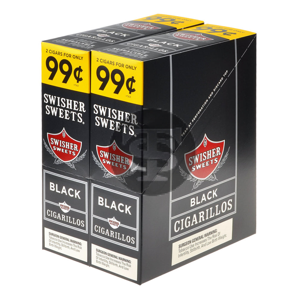 Swisher Sweets Cigarillos 99 Cent Pre Priced 30 Packs of 2 Cigars Black 1