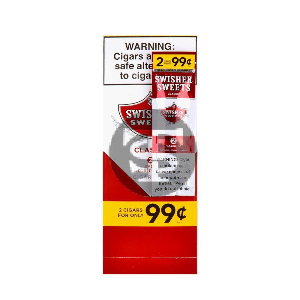 Swisher Sweets Cigarillos 99 Cent Pre Priced 70 Packs of 2 Cigars Regular