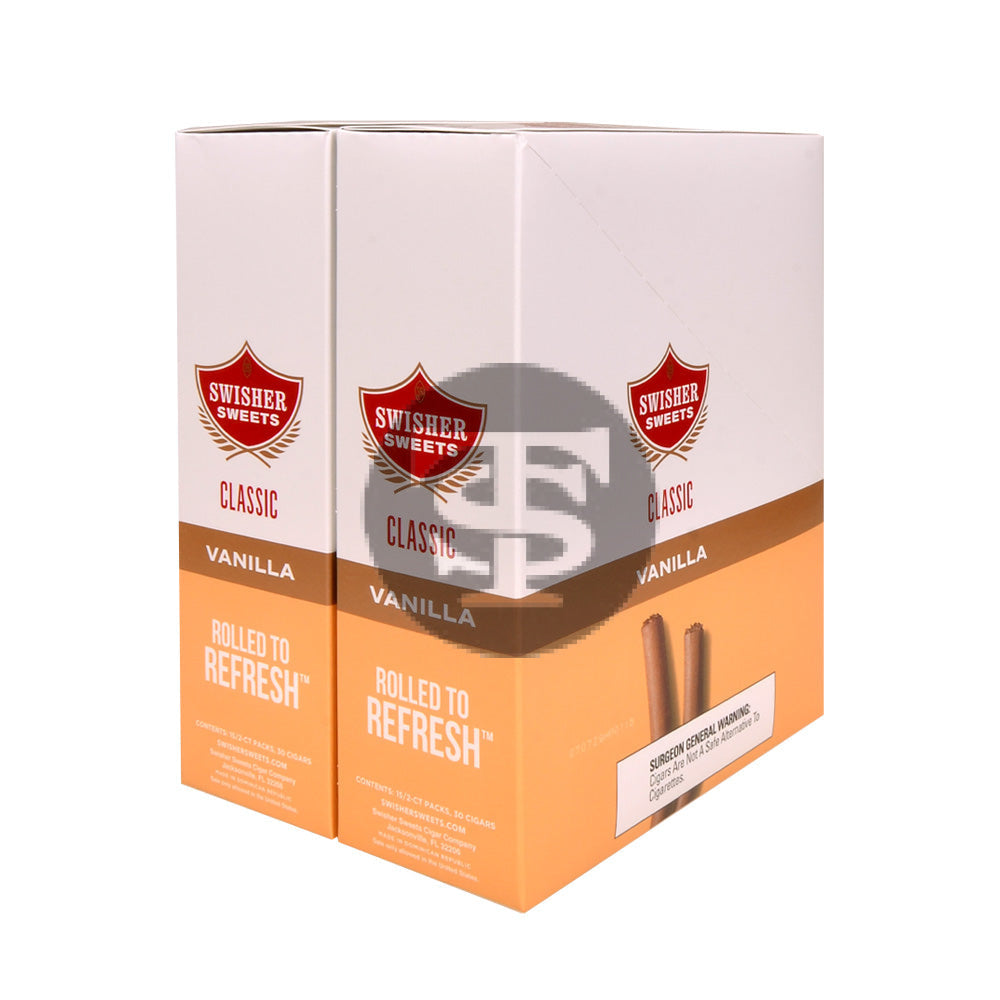 Swisher Sweets Classic Cigarillos $1.39 Pre Priced 30 Packs of 2 Cigars Vanilla
