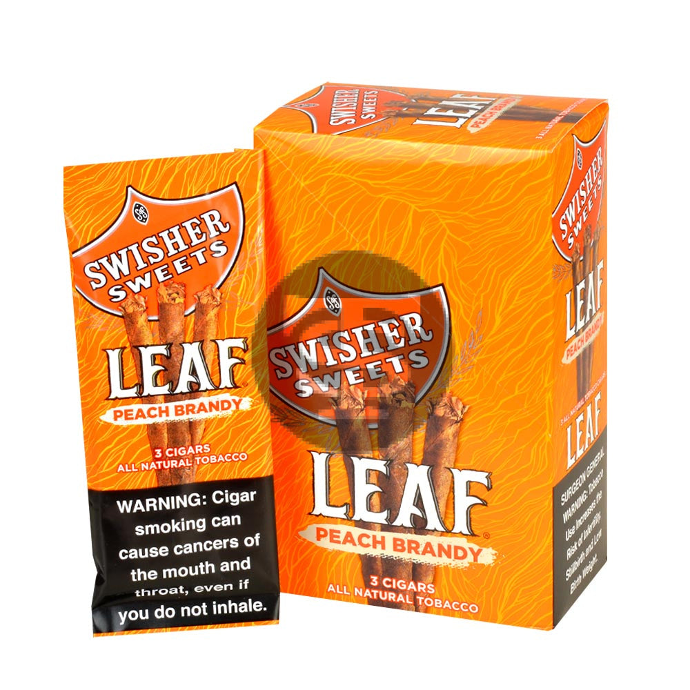 Swisher Sweets Leaf 10/3-ct Pack of 30 Peach Brandy 3