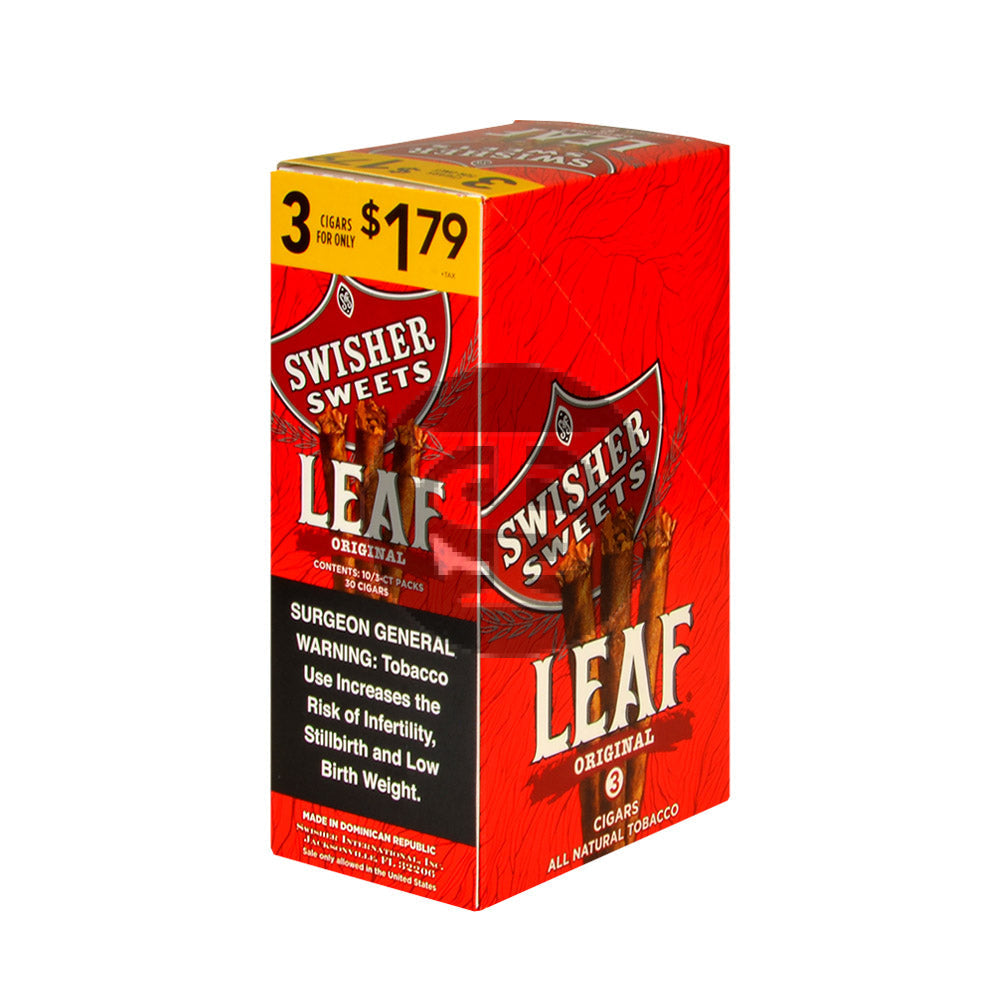 Swisher Sweets Leaf 3 for $1.79 Pack of 30 Original 2