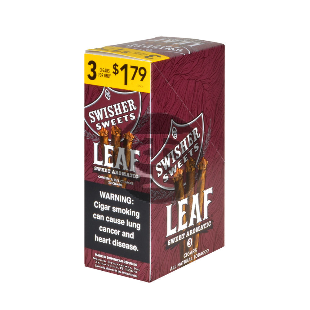 Swisher Sweets Leaf 3 for $1.79 Pack of 30 Sweet Aromatic 2