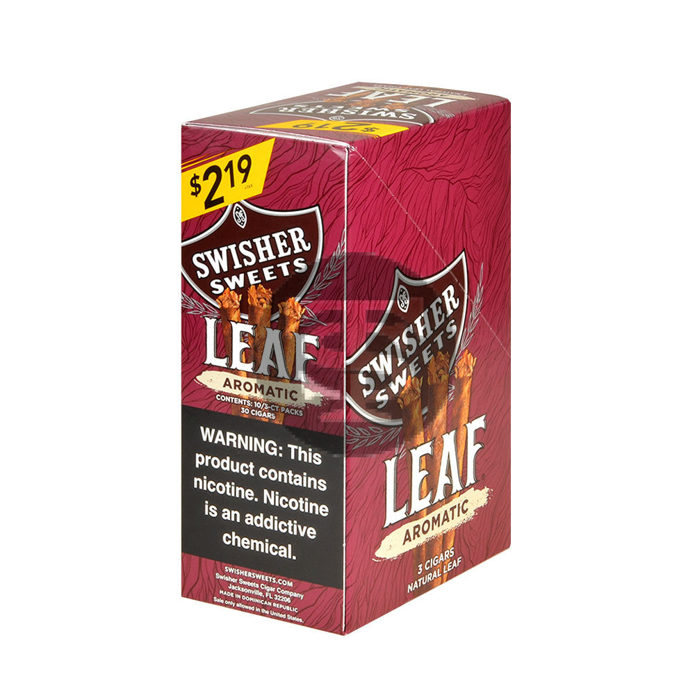 Swisher Sweets Leaf 3 for $2.19 Pack of 30 Sweet Aromatic