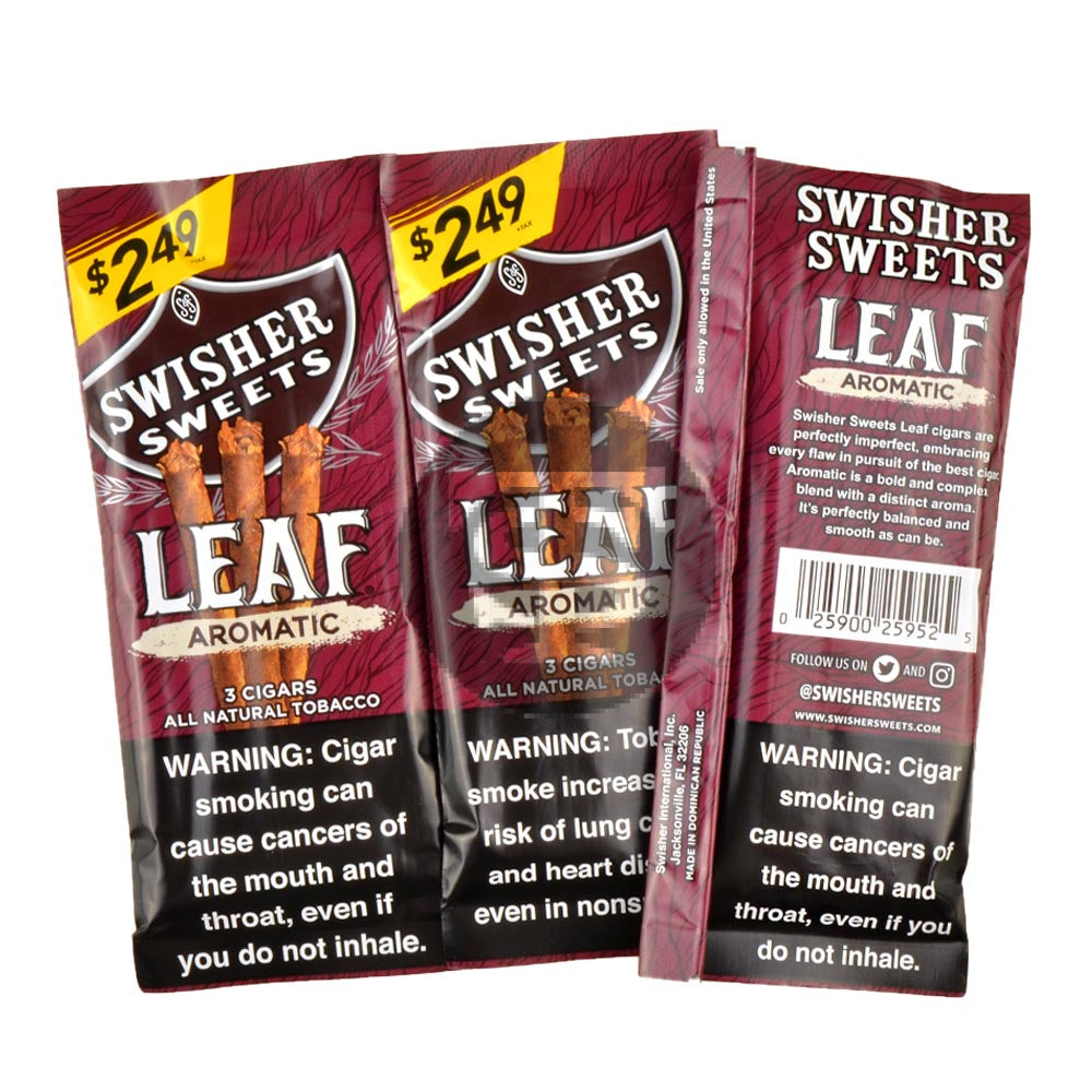 Swisher Sweets Leaf 3 for $2.49 Pack of 30 Aromatic 4