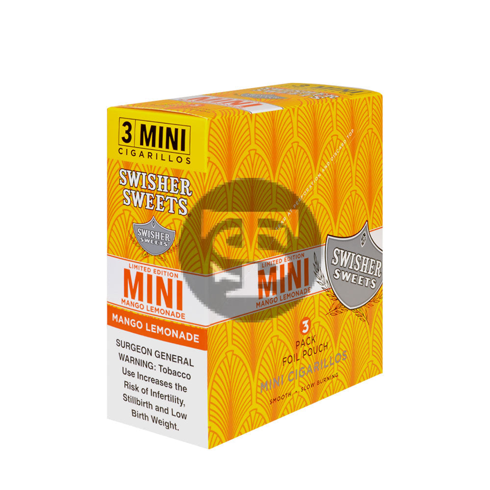 Swisher Sweets Mini Cigarillos Mango Lemonade 15 Pouches of 3