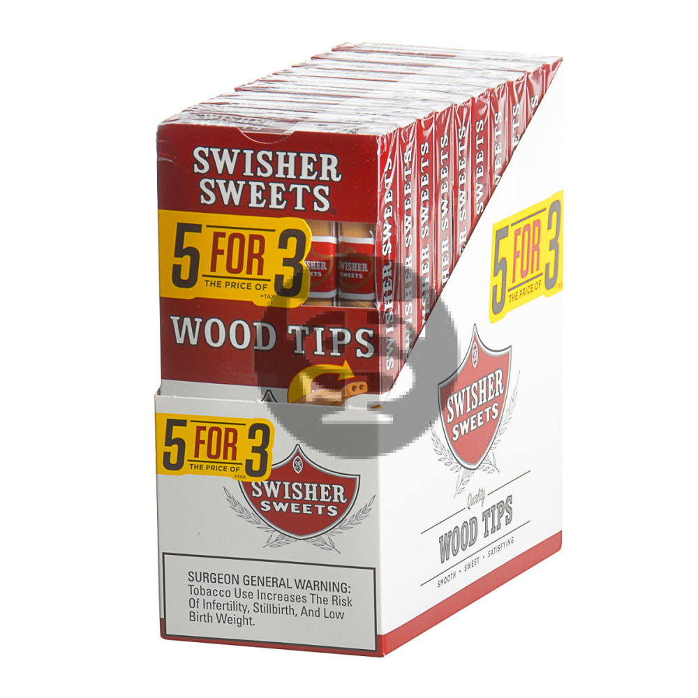 Swisher Sweets Wood Tip Cigarillos 10 Packs of 5 4