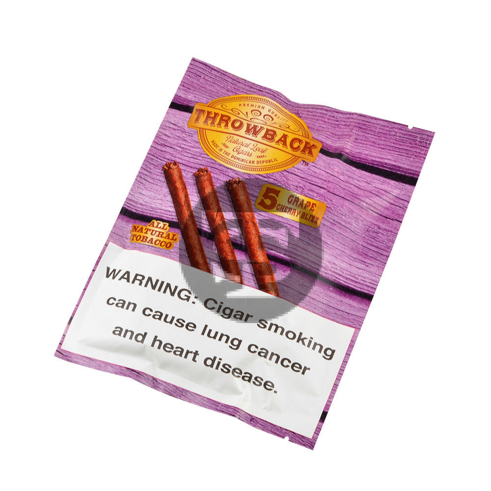 Throwback Grape Cigars 8 packs of 5