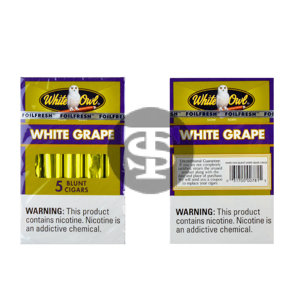 White Owl Blunts 5 Packs of 5 White Grape 3