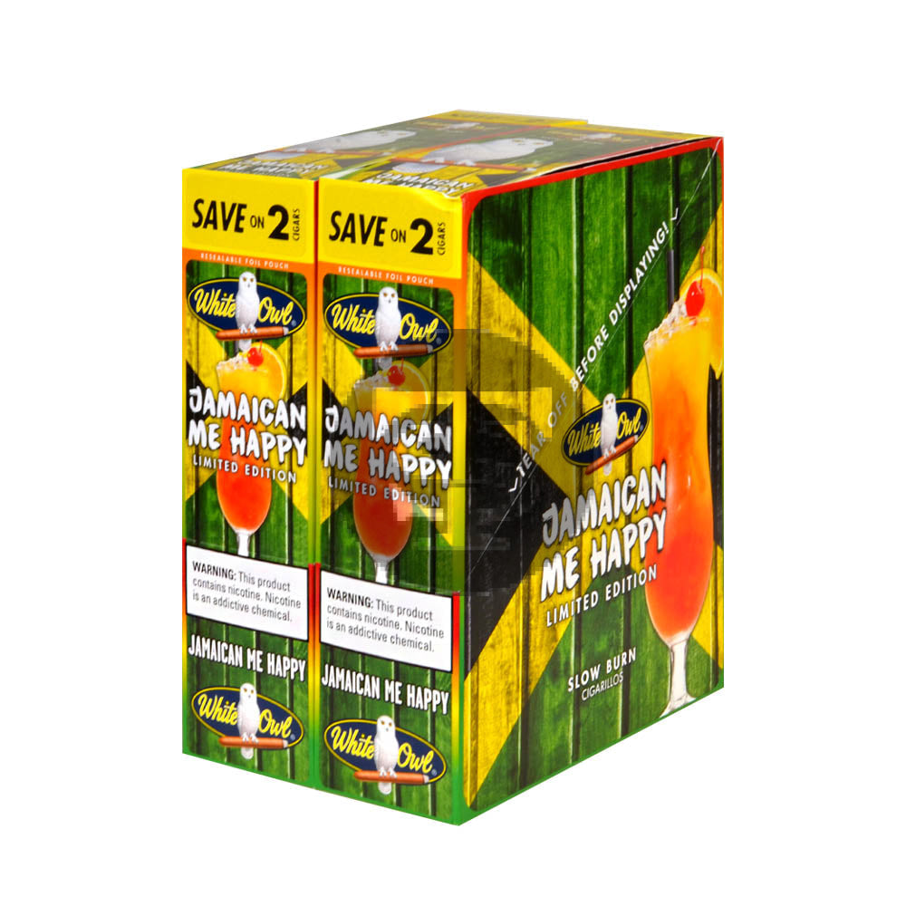 White Owl Cigarillos 30 Packs of 2 Cigars Jamaican Me Happy 1