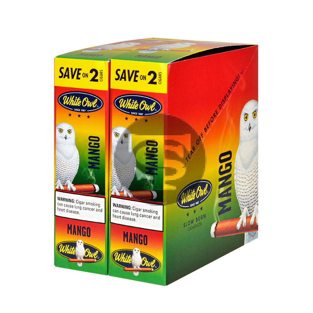White Owl Cigarillos 30 Packs of 2 Cigars Mango