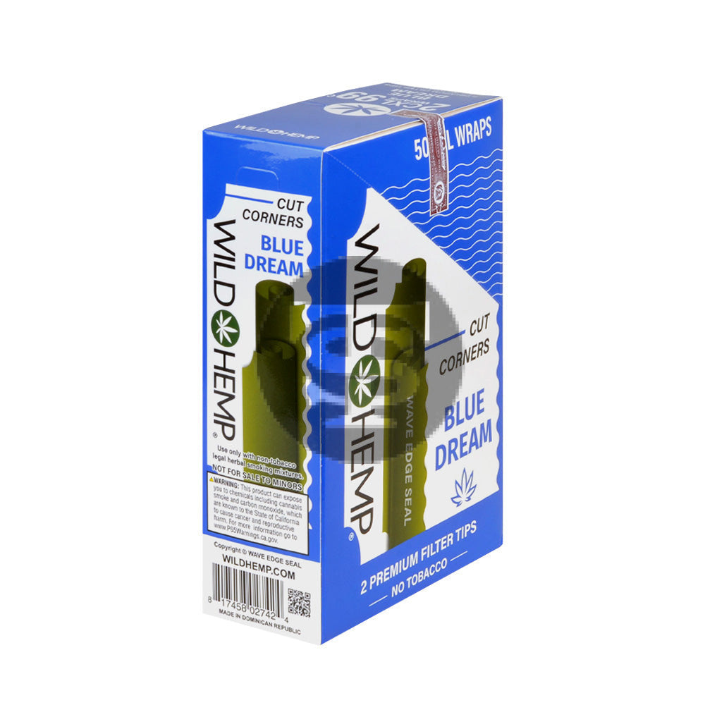 Wild Hemp Blue Dream Wraps 25 packs of 2 99c pre-price
