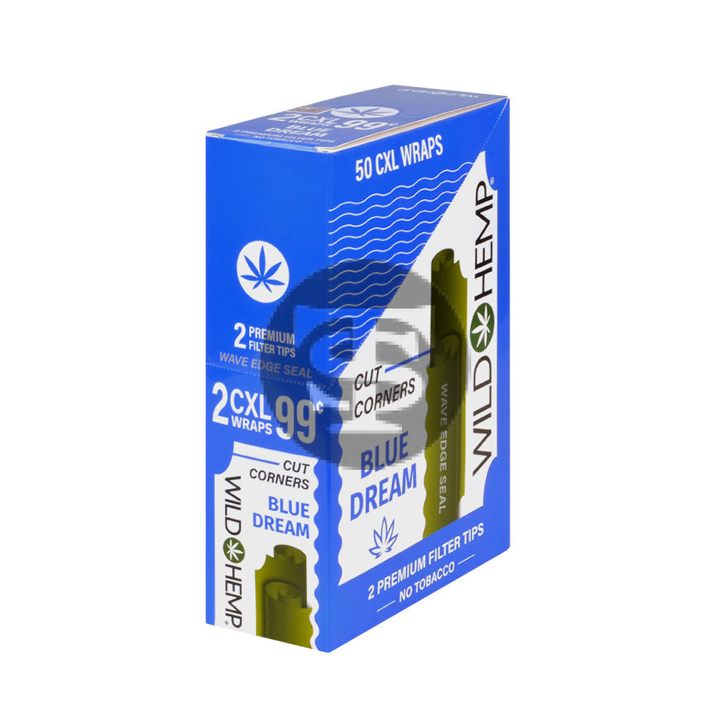 Wild Hemp Blue Dream Wraps 25 packs of 2 99c pre-price