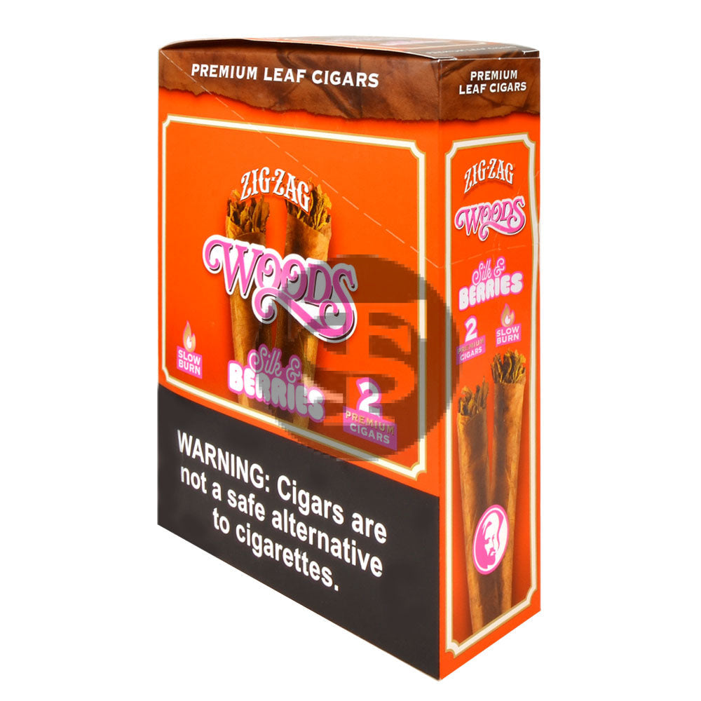 Zig Zag Woods Silk & Berries Premium Leaf Cigars 15 pouches of 2