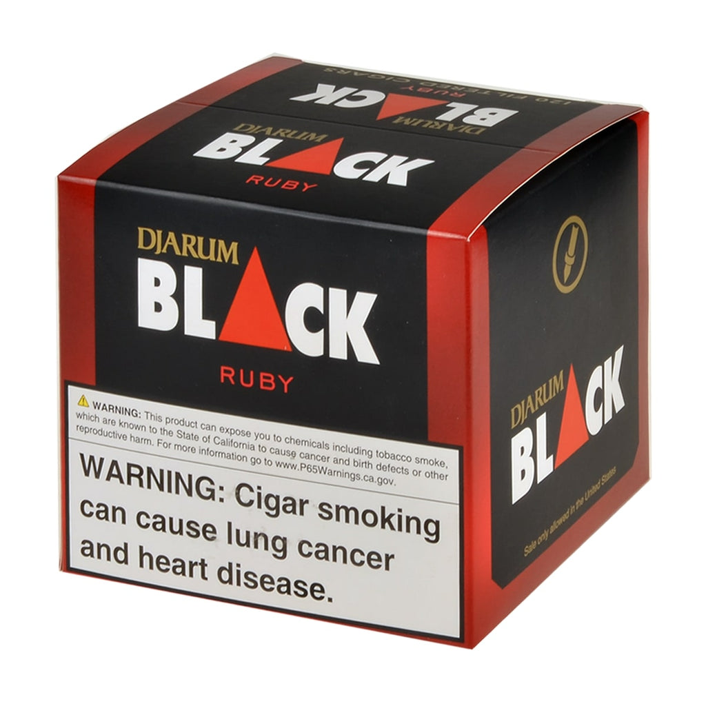 Djarum Black Cherry (Ruby) Filtered Cigars 10 Packs of 12 2