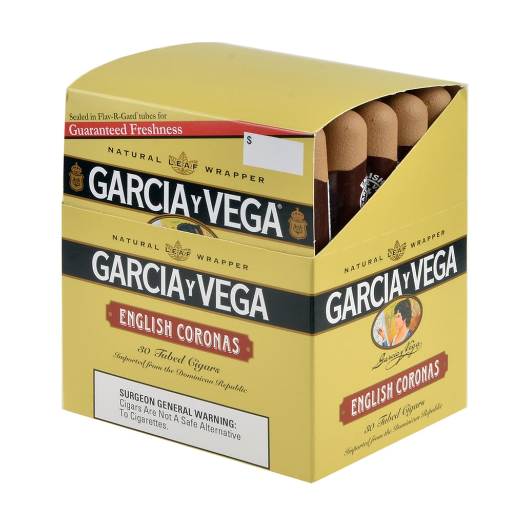 Garcia Y Vega English Corona Tubed Cigars Upright 30 Pack 1