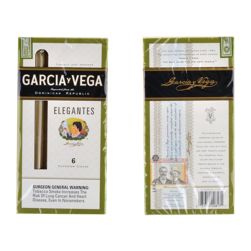 Garcia Y Vega Elegantes Cigarillos 5 Packs of 6 2