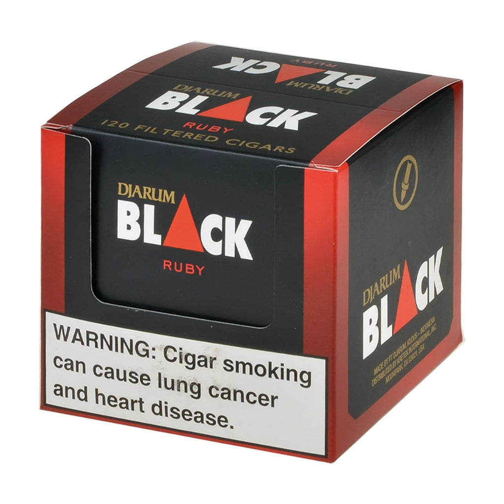 Djarum Black Cherry (Ruby) Filtered Cigars 10 Packs of 12 1
