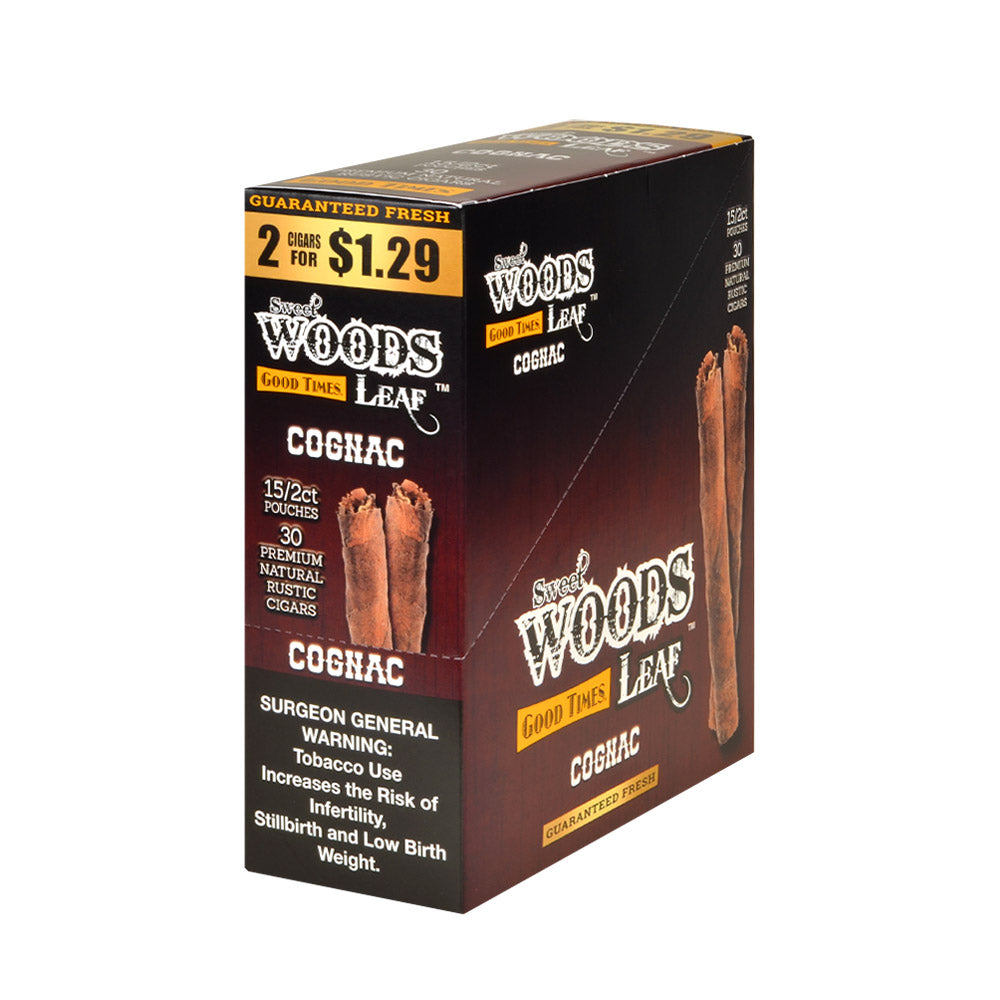 Good Times Sweet Woods 2 For $1.29 Cigarillos 15 Pouches Of 2 Cognac 1