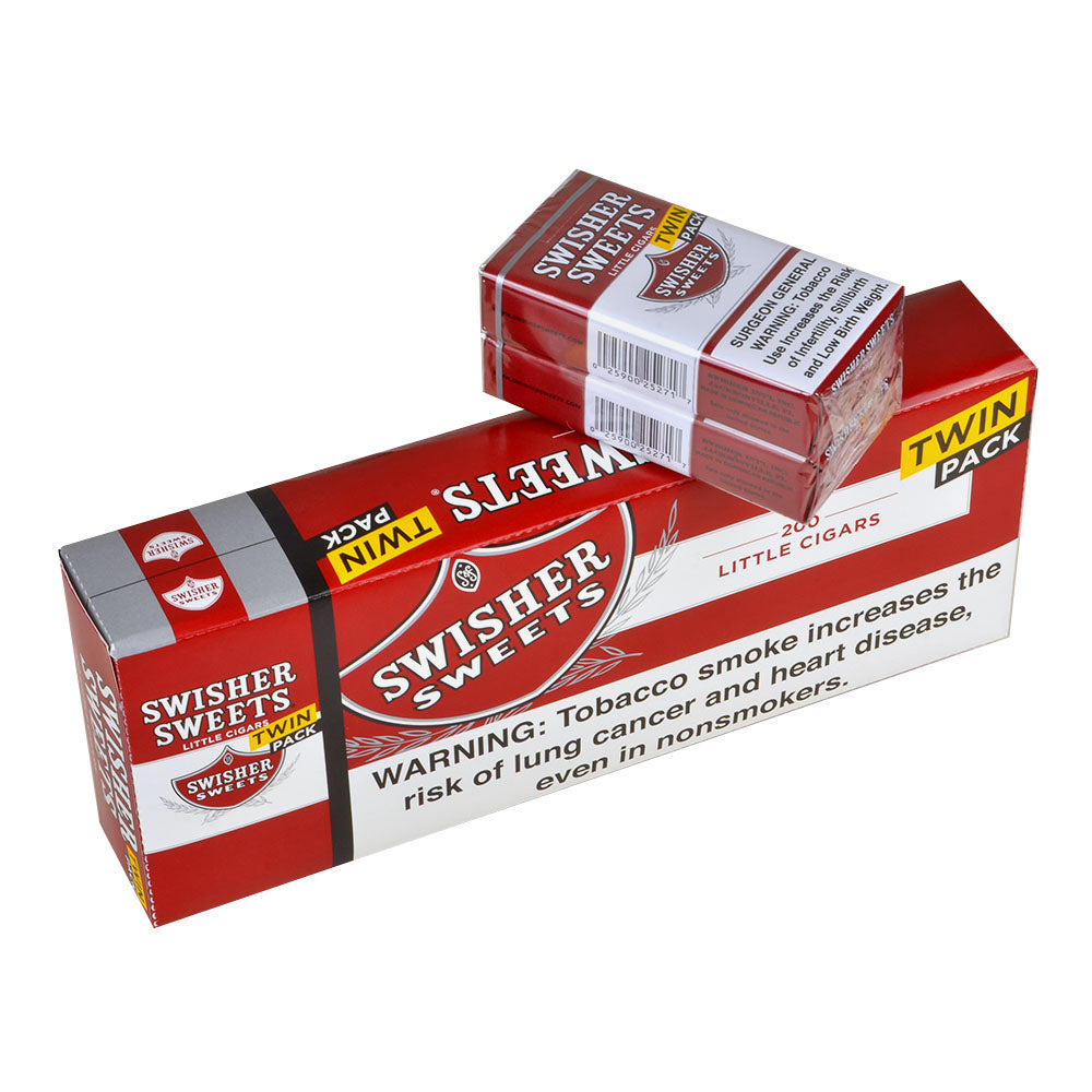 Swisher Sweets Little Cigars 100mm Twin Pack 5 Packs of 40 Regular 2