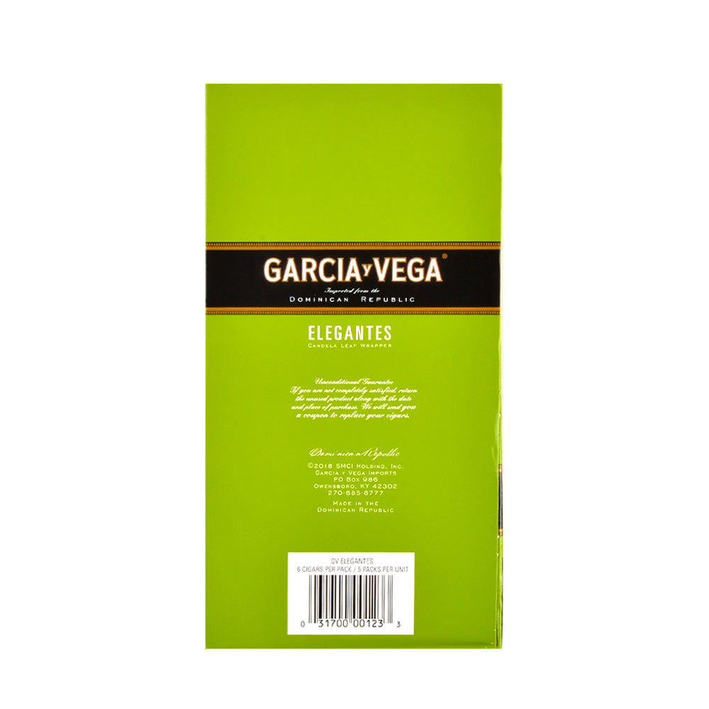 Garcia Y Vega Elegantes Cigarillos 5 Packs of 6 3