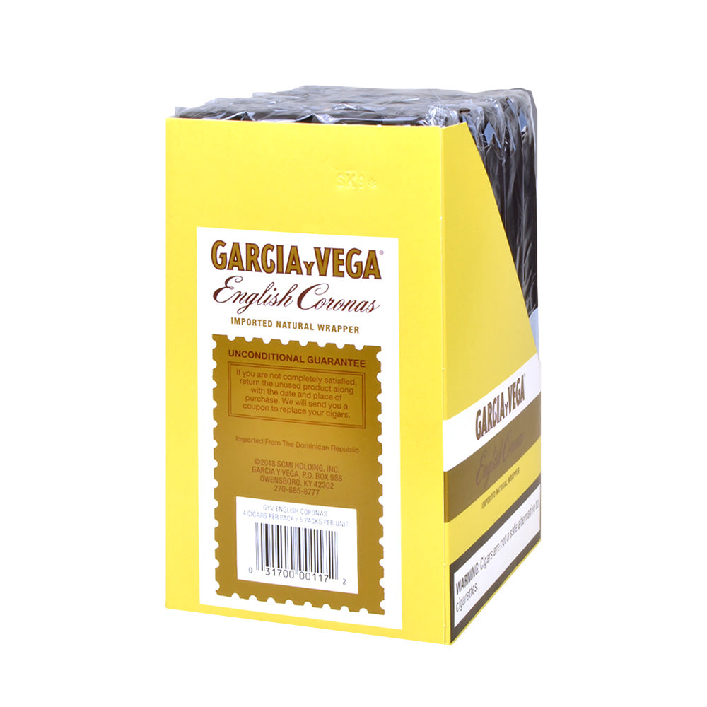 Garcia Y Vega English Corona Cigarillos 4 Packs of 5 2