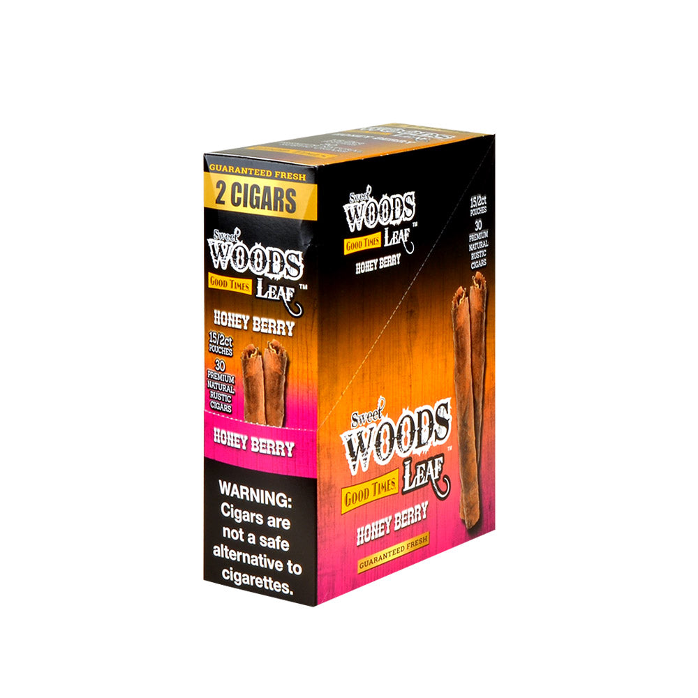 Good Times Sweet Woods cigarillos 15 Pouches of 2 Honey Berry 1