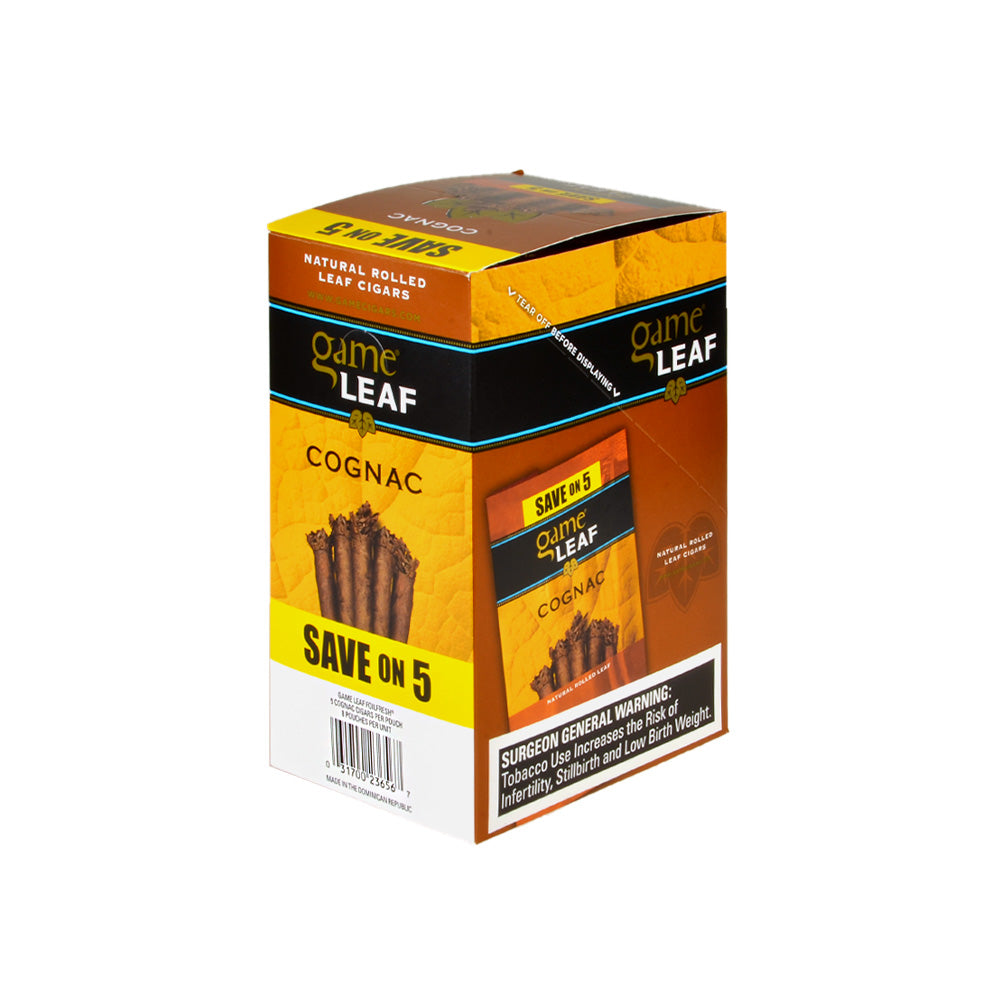 Game Leaf Cigarillos Save on 5 Cognac 8 pack of 5 2