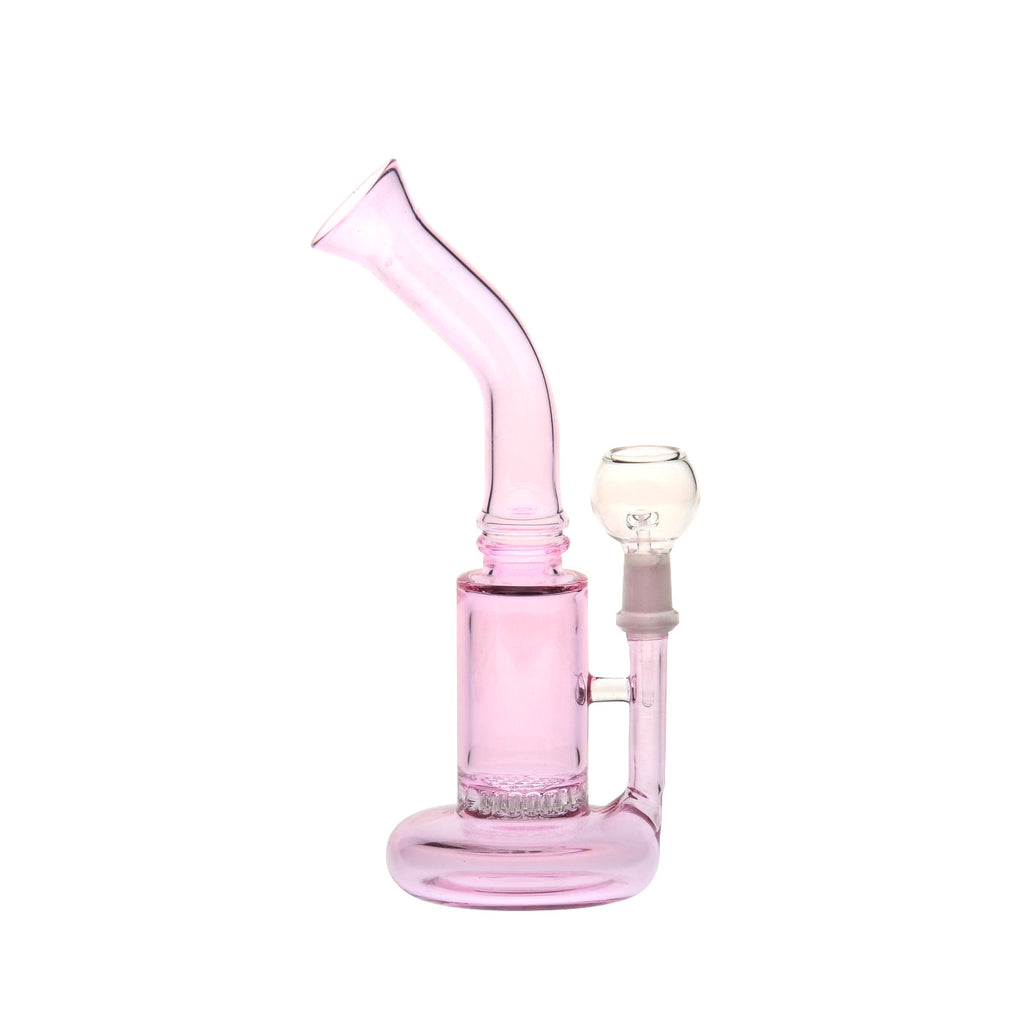 6 Inch Pink Honey Comb Oil Rig Water Pipe LSD4 1