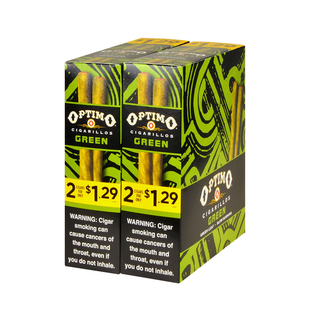 Optimo 2 for $1.29 Cigarillos 30 Pouches of 2 Green 2
