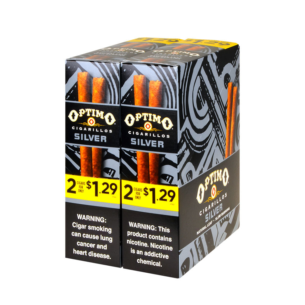 Optimo 2 for $1.29 Cigarillos 30 Pouches of 2 Silver 2