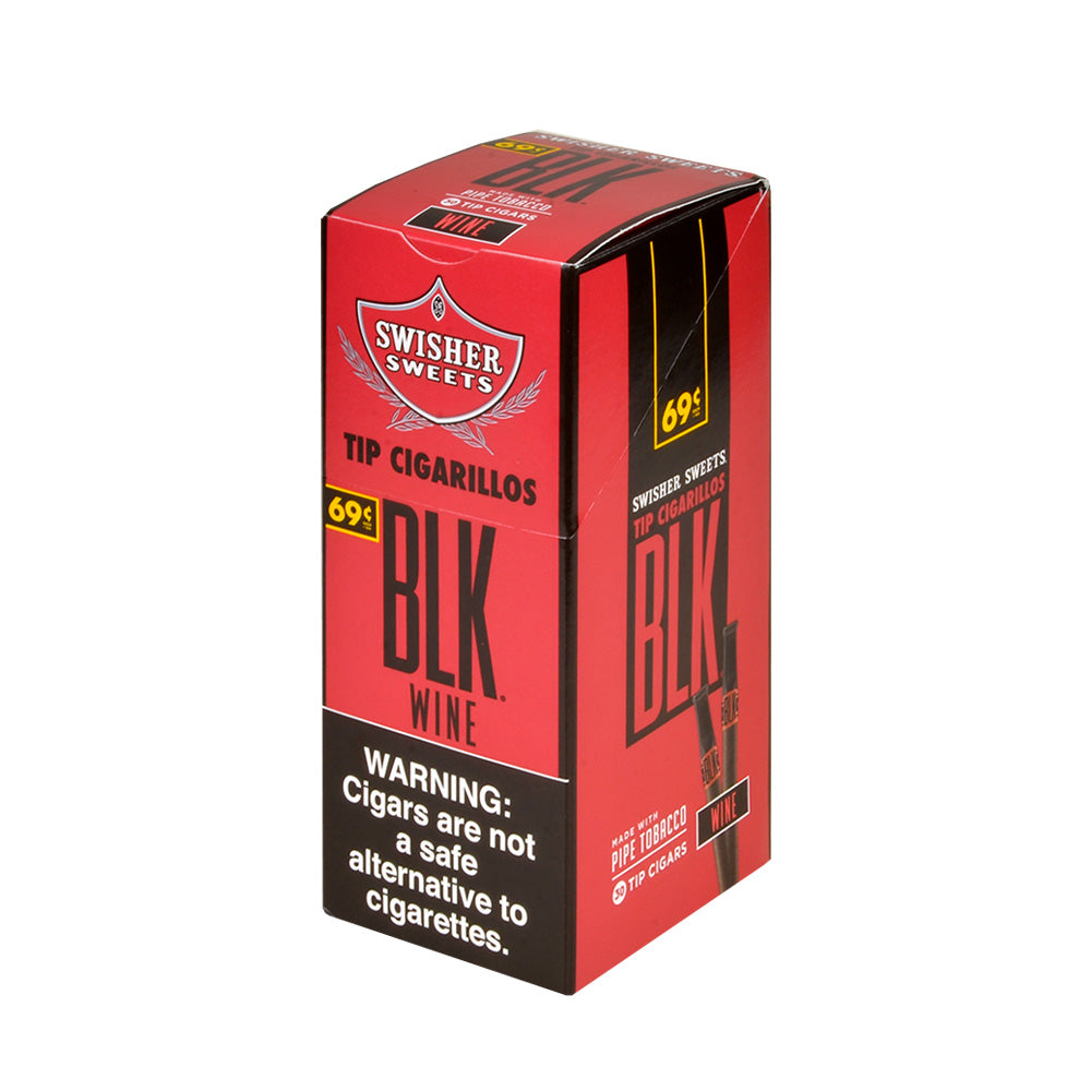 Swisher Sweets Tip Cigarillos BLK Pre Priced 69c Pack of 30 Cigars Wine 1