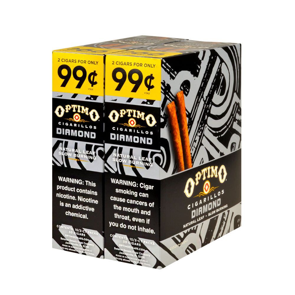 Optimo 2 for 99¢ Cigarillos 30 Pouches of 2 Diamond 2