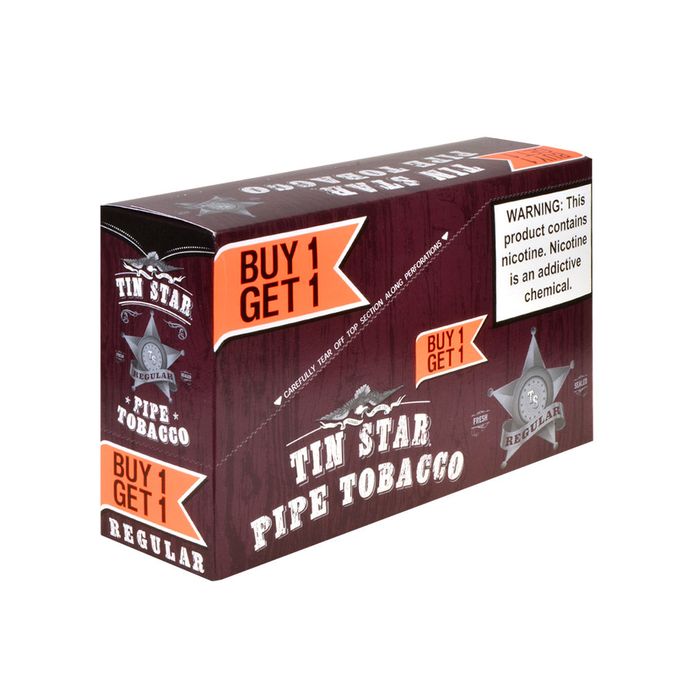 Tin Star Pipe Tobacco B1G1 6 Pouches of 0.7oz Regular 1