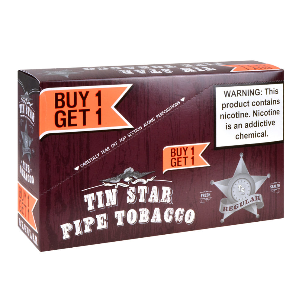 Tin Star Pipe Tobacco B1G1 6 Pouches of 0.7oz Regular 2