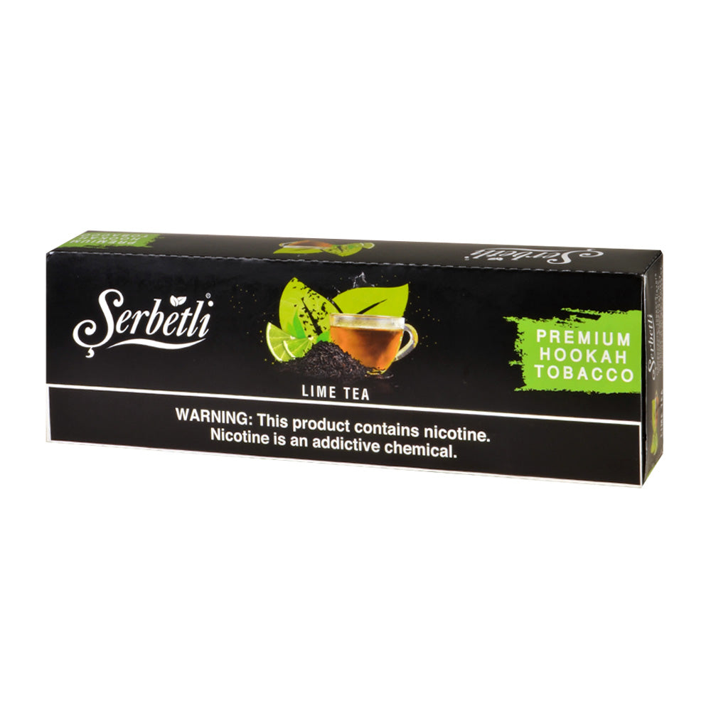 Serbetli Premium Hookah Tobacco 10 packs of 50g Lime Tea 1